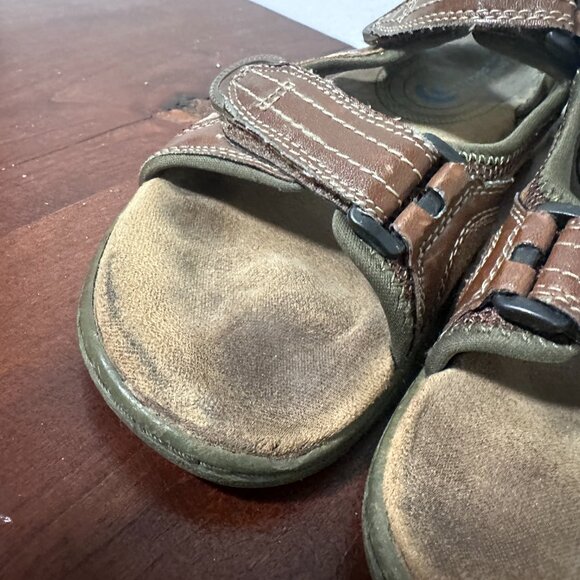 Nunn Bush Randall Gladiator Sandals Brown Leather Size 7 M Open Toe Memory Foam - Picture 4 of 14